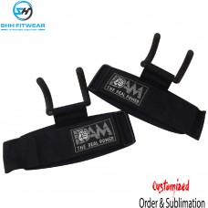 Shhfitwear Weight Lifting Power Hooks Straps Bodybuilding Rod Hooks Strap Gym Bar Hook-003